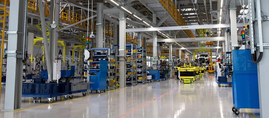 inside of local auto factory
